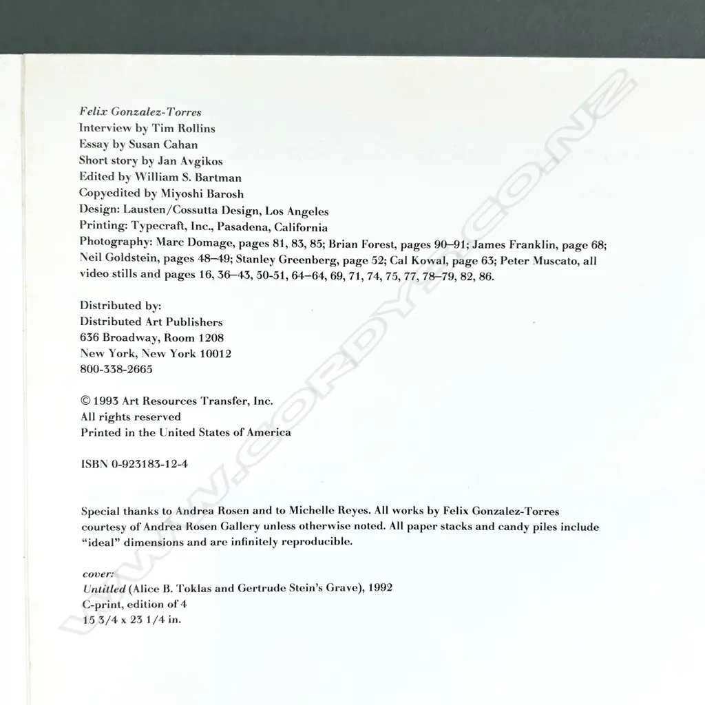 FELIX GONZALEZ-TORRES Image 1++